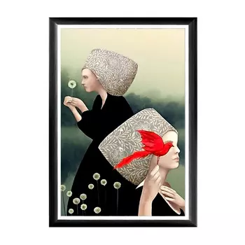 Арт-постер одуванчики