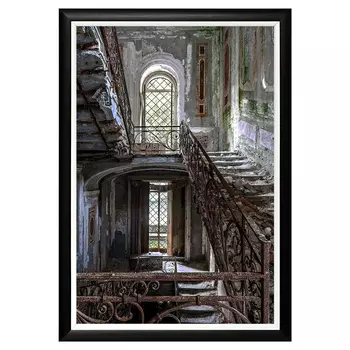 Арт-постер особняк веге в черном багете