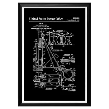 Арт-постер патент на барабанную установку фрэнка ипполито