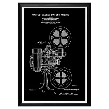 Арт-постер патент на домашний звуковой кинопроектор