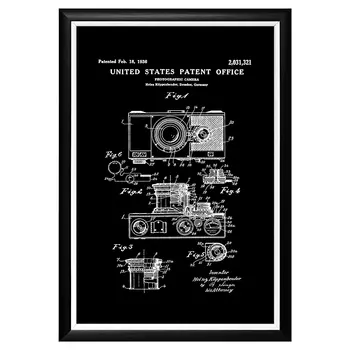 Арт-постер патент на фотокамеру 1936