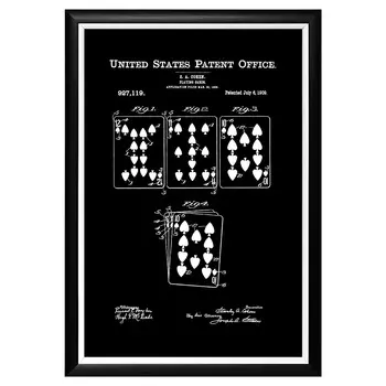 Арт-постер патент на карточную колоду из 60 карт