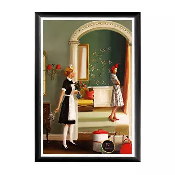 Арт-постер пятая авеню в раме из полистирола