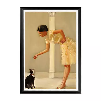 Арт-постер прекрасное создание в раме из полистирола