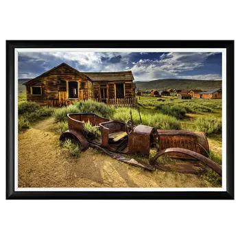 Арт-постер призраки дикого запада с черно рамой