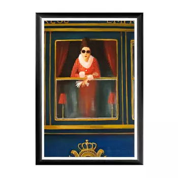 Арт-постер путешествие к тебе в раме из полистирола