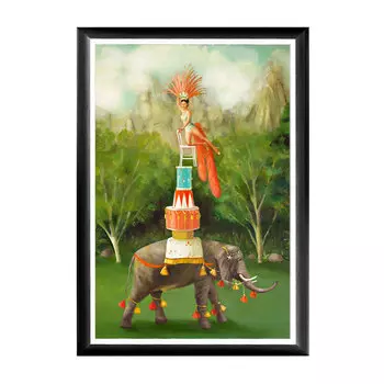 Арт-постер я все сумею в раме из полистирола