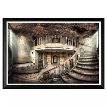 Арт-постер старый вокзал на дизайнерской бумаге