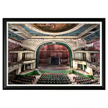 Арт-постер театр орфеум в черной рамке