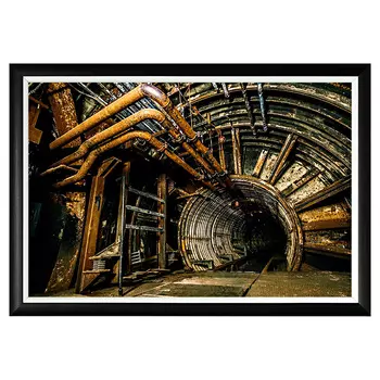 Арт-постер туннели времени на дизайнерской бумаге