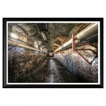 Арт-постер владения сталкера в черном багете