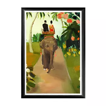 Арт-постер за счастьем в раме из полистирола