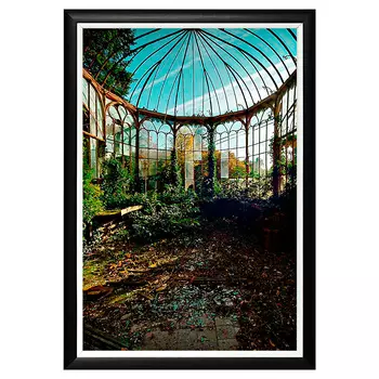 Арт-постер замок роллс-ройс в черном багете