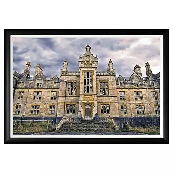 Арт-постер замок в копице на дизайнерской бумаге