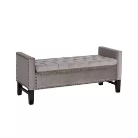 Банкетка Alice с ящиком бежевая