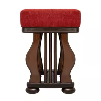 Банкетка джульетта с обивкой тканью бордовая