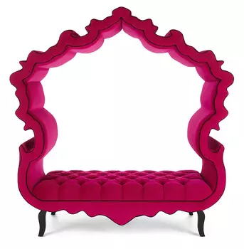 Банкетка Haute House красного цвета