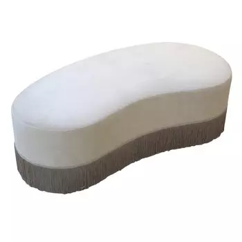 Банкетка из дерева и полиэстера