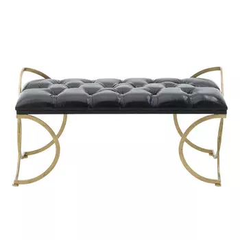 Банкетка с черным сидением