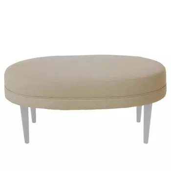 Банкетка Sonorous White бежевый велюр