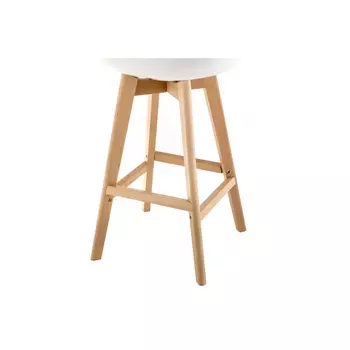 Барный стул Burbon белого цвета