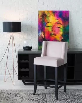 Барный стул Chameleo Bar светло-розового цвета