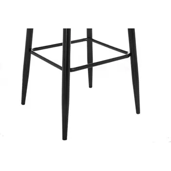 Барный стул Drop Black Grey серого цвета