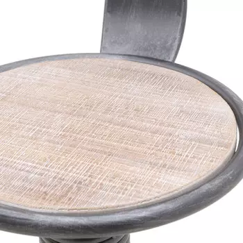 Барный стул из металла и дерева