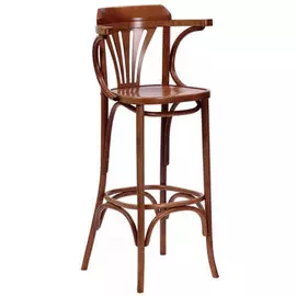 Барный стул катрин с подлокотниками и каркасом из массива бука цвета орех