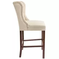 Барный стул Luton Walnut бежевого цвета