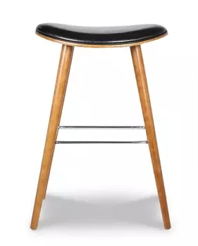 Барный стул на ножках из массива дерева