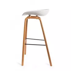 Барный стул Quadro белого цвета