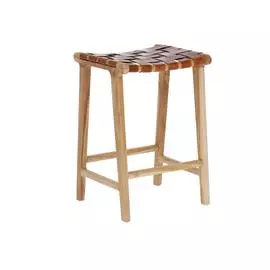 Барный табурет Calixta с кожаным сидением