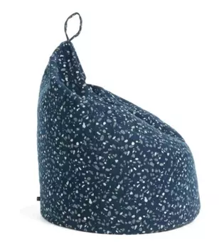 Бескаркасный пуф Maris темно-синего цвета