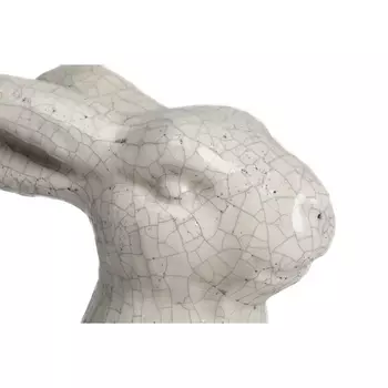 Бежевая декоративная керамическая статуэтка Rabbit