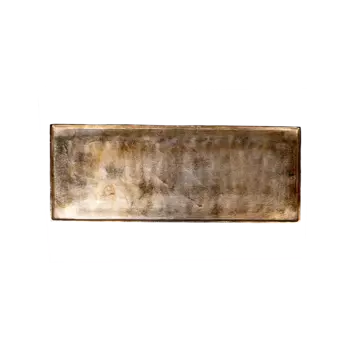 Блюдо прямоугольное Tunic золотого цвета