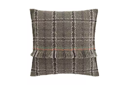 Большая подушка Tartan Green зеленого цвета