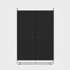 Большой шкаф Bauhaus черного цвета