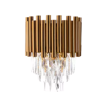 Бра Constanta Iron с хрустальными подвесками