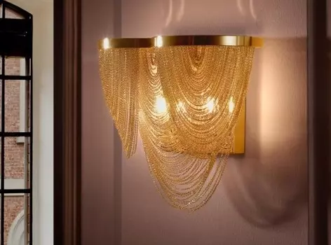 Бра Minerva золотого цвета