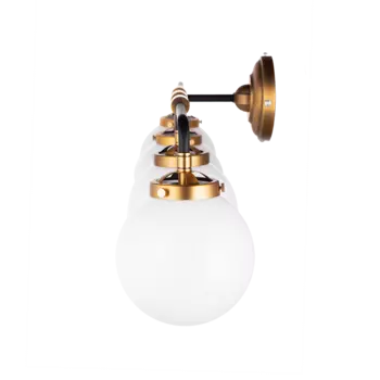 Бра настенное Bistro Globe с белыми плафонами