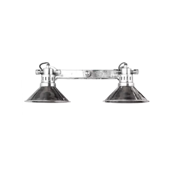 Бра настенное Theos Duo серебряного цвета