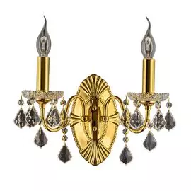 Бра Osgona Classic выполнен в виде свечей с хрустальными подвесками