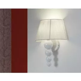 Бра Schuller Mercury с белым абажуром