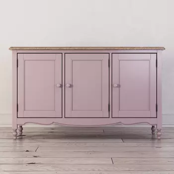 Буфет c тремя дверцами Leblanc лавандового цвета