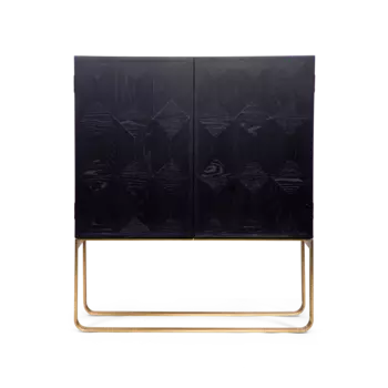 Буфет Graceful двухдверный черного цвета