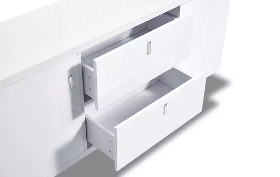 Буфет Maureen с дверцами и ящиками белого цвета