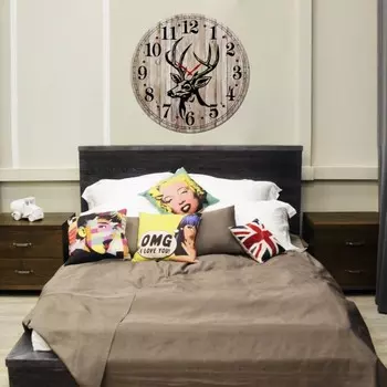 Часы круглые настенные из дерева