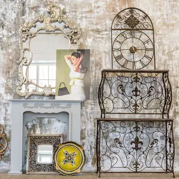 Часы кружево небес шоколадный антик