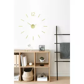 Часы настенные металлические Blink цвета латунь